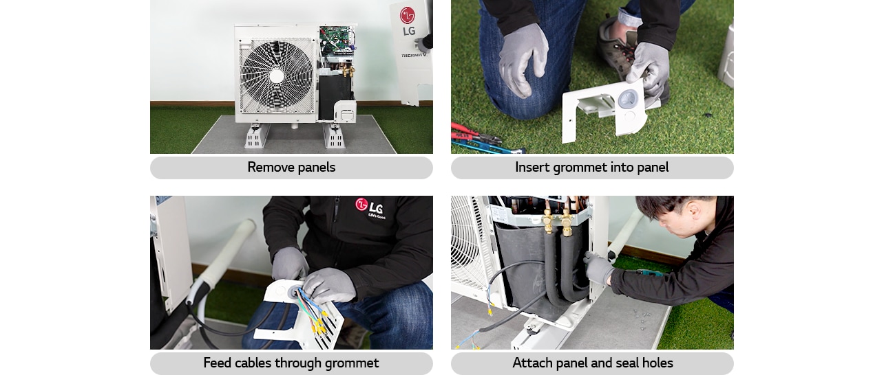 Order of installation of heat pump refrigerant piping
