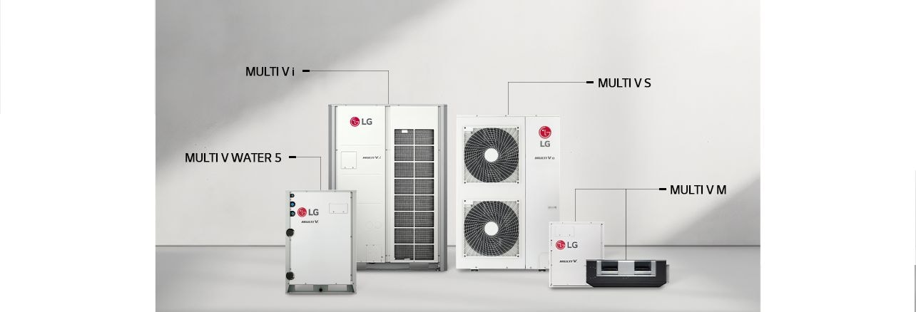 The lineup of LG VRF products
