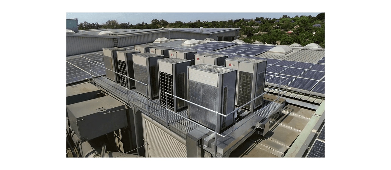 The LG Multi V 5 VRF system was an ideal solution for this retrofit project