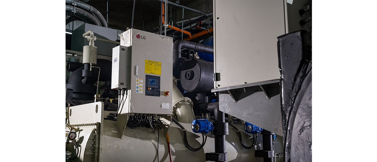 Closer Chiller Installed View