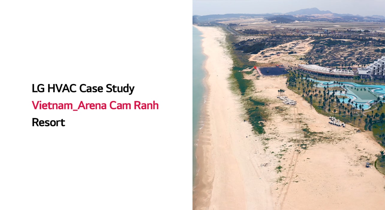 Beach in front of the resort