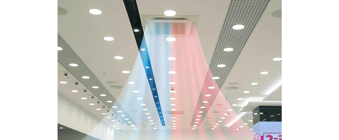 LG’s Multi V system can provide not only cooling but also heating