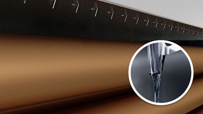 Refrigerant flows down the Falling Film evaporator with a structural diagram on the right.