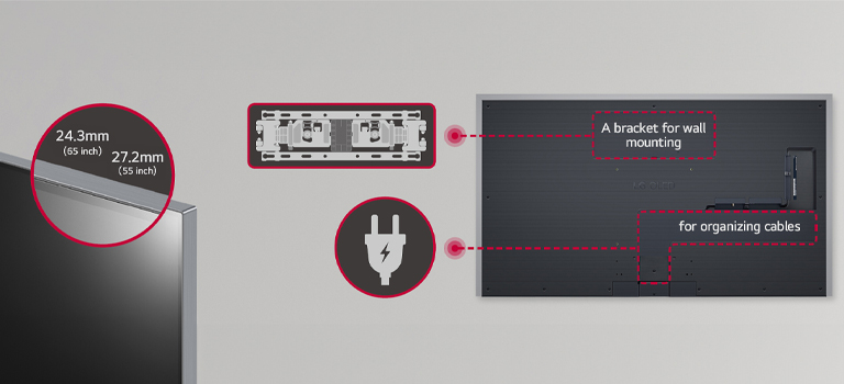 The TV has a very thin bezel, enhancing screen immersion and offering a beautiful exterior.