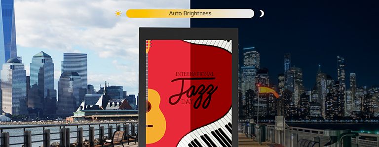The XF3PS screen can adjust its brightness automatically according to the ambient light.