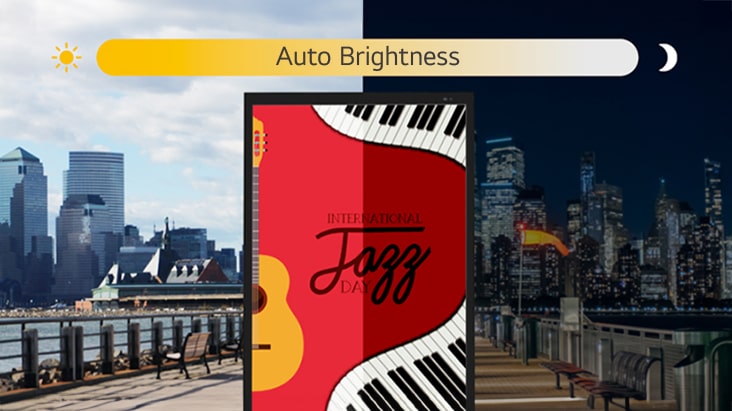 The XE4P-M screen can adjust its brightness automatically according to the ambient light.