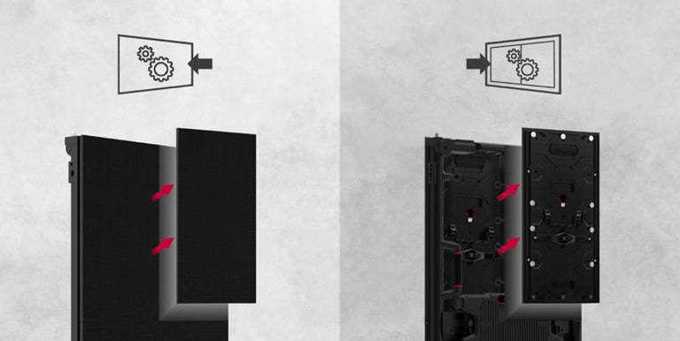 This product can be installed in either the front or rear.