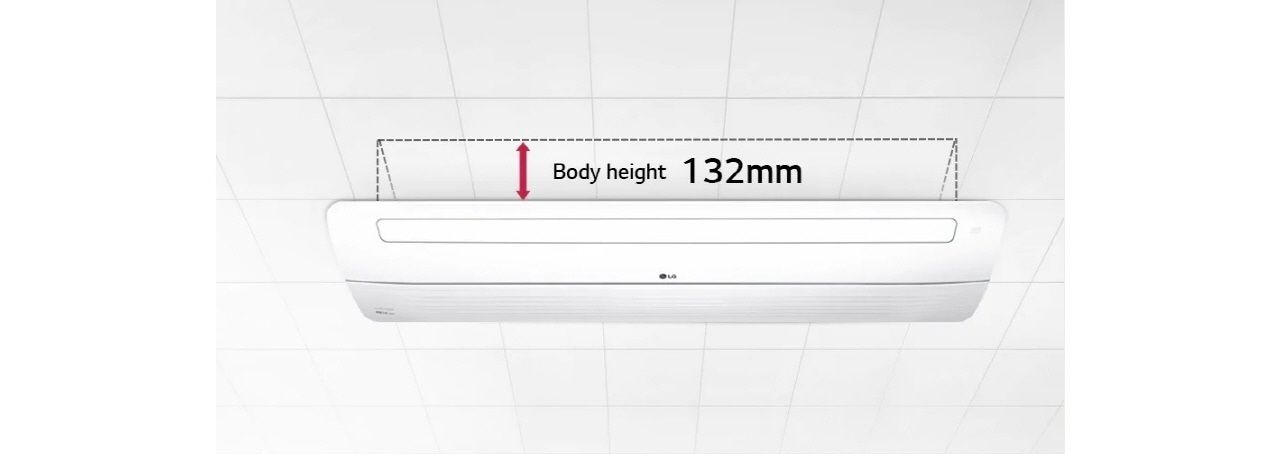The body height of 1 way cassette is 132mm.