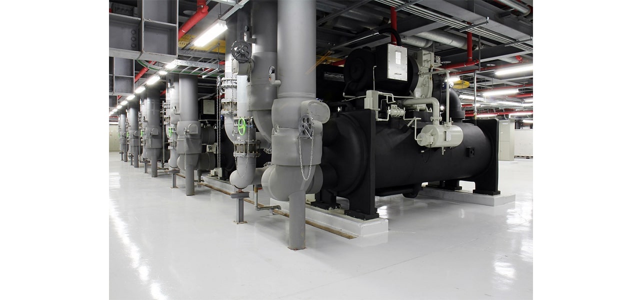 Image of chillers in a building