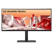 LG 34" UltraWide QHD Curved IPS Monitor with Built-in FHD webcam and USB Type-C™, 34BA85QE