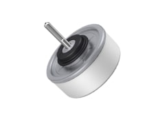 LG Fan motor with a golden circular housing, protruding shaft, and connected wires (20–30W)