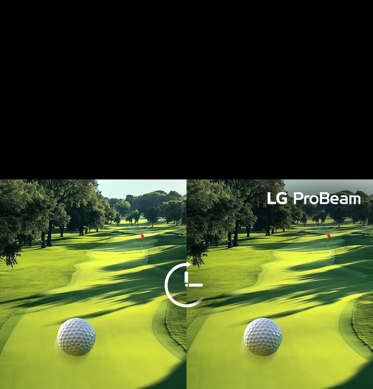 The video shows a split screen with one side gradually fading and the other maintaining a vivid display over time.