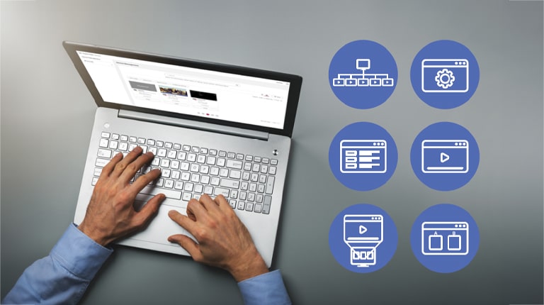 Devices are being controlled remotely using a PC.