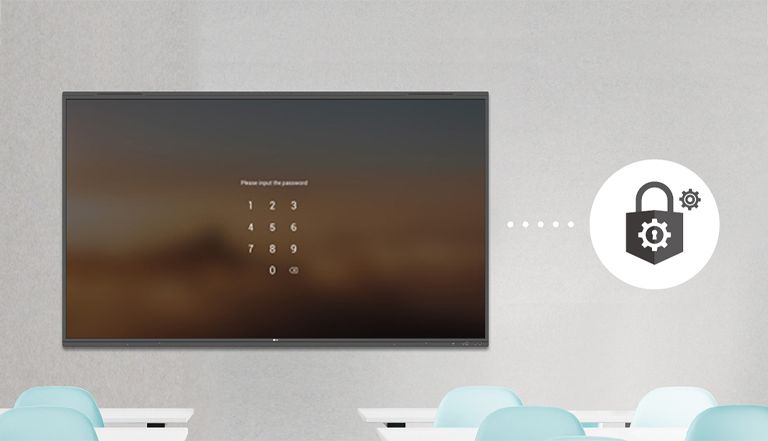 The Screen Lock function allows users to lock and unlock the screen.