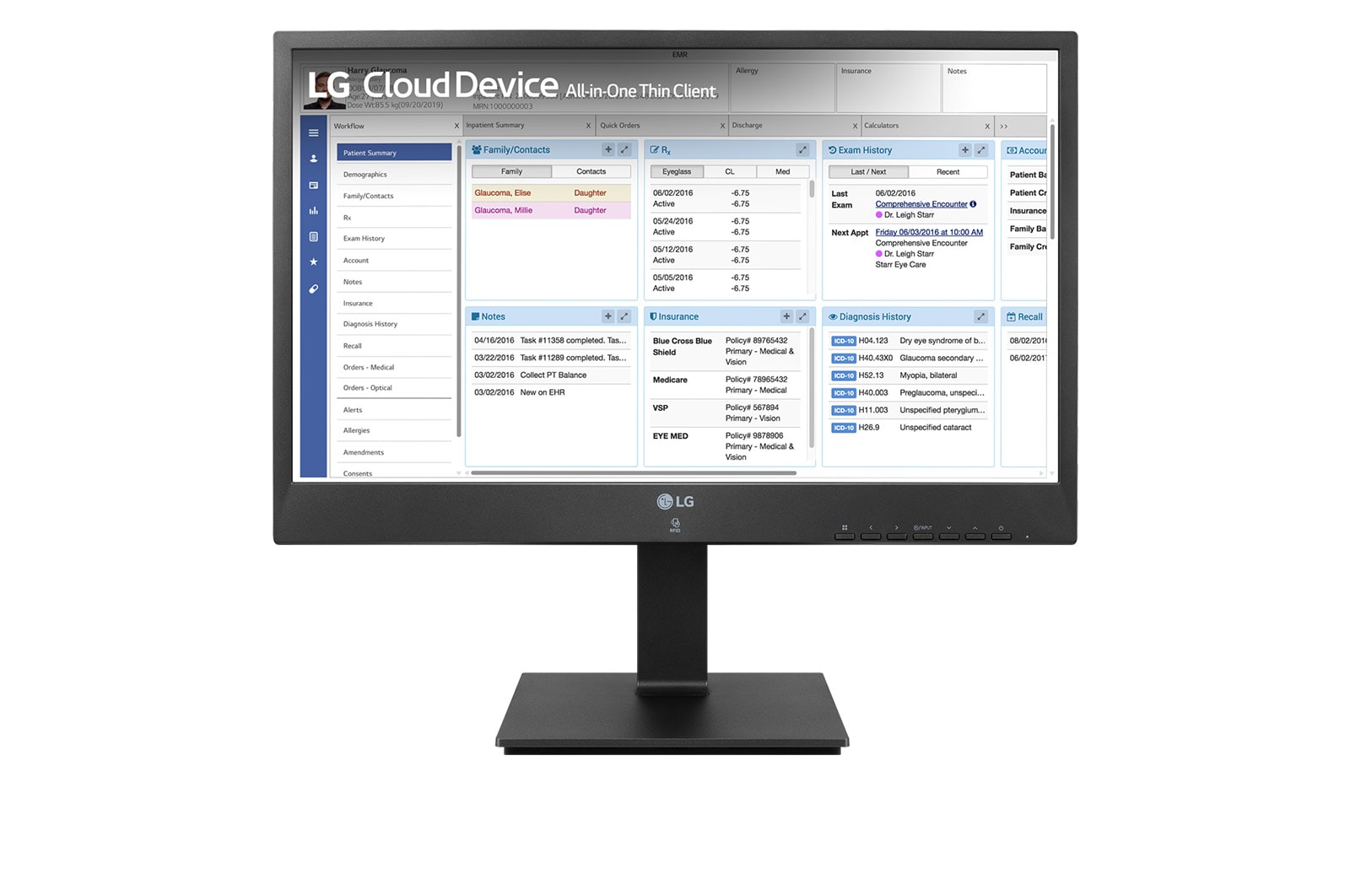 LG 24" All-in-One Thin Client with webcam & speaker, 24CR660W