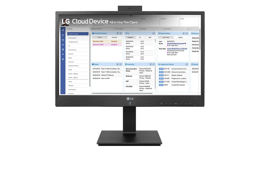 LG 24" All-in-One Thin Client with webcam & speaker, 24CR661W