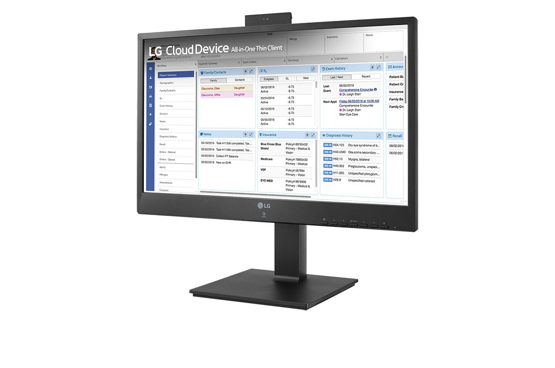 LG 24" All-in-One Thin Client with webcam & speaker, 24CR661W
