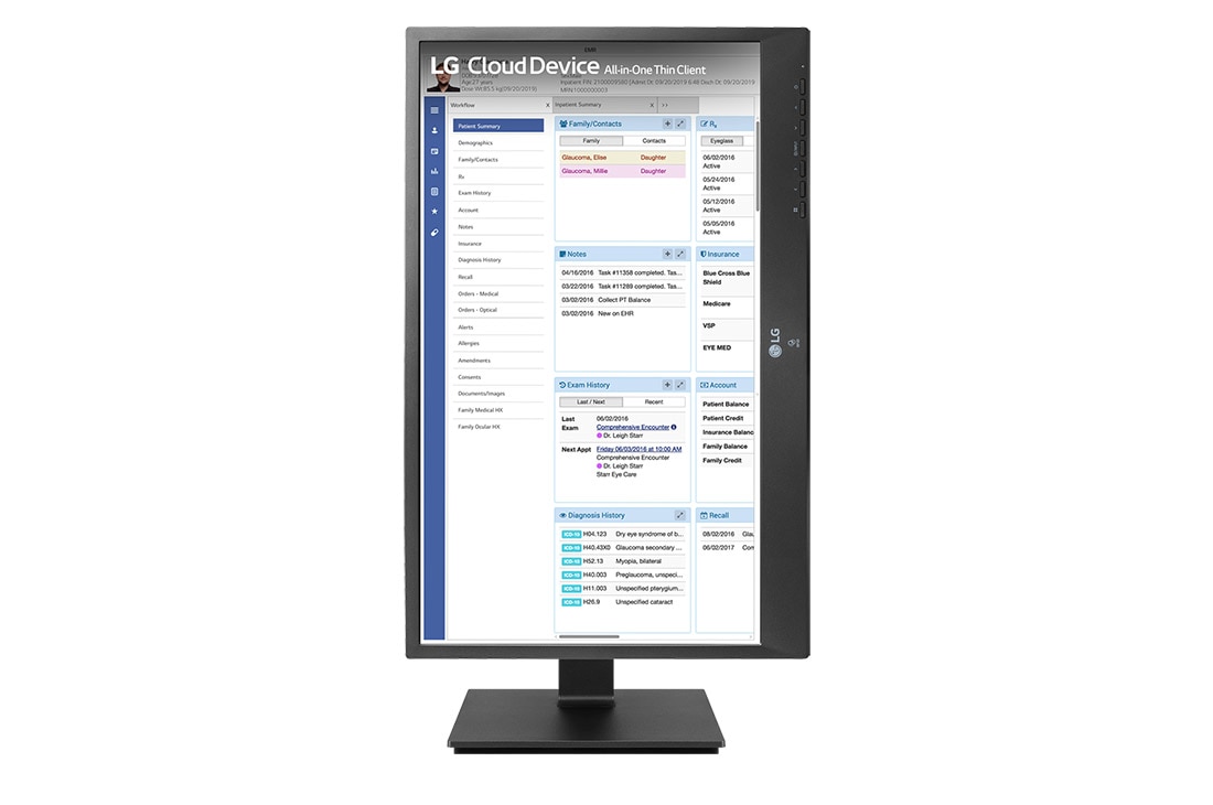 LG 24" All-in-One Thin Client with webcam & speaker, 24CR661W