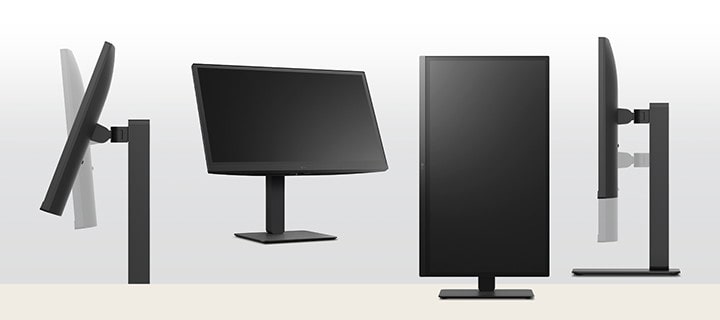 Ergonomic design with features of tilt, pivot and height adjustment.