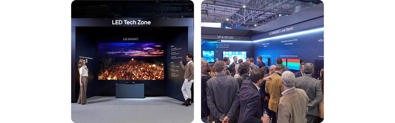In the LED Tech Zone, visitors got a close look at the LG MAGNIT display, which delivers stunning picture quality. A live demonstration in the LED Tech Zone gave attendees an opportunity to experience the superior performance and advanced features of LG MAGNIT.