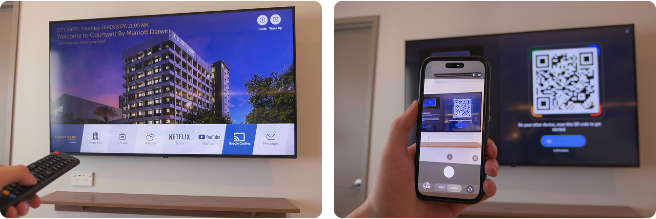 LG Pro:Centric Cloud Guest Features Interface
