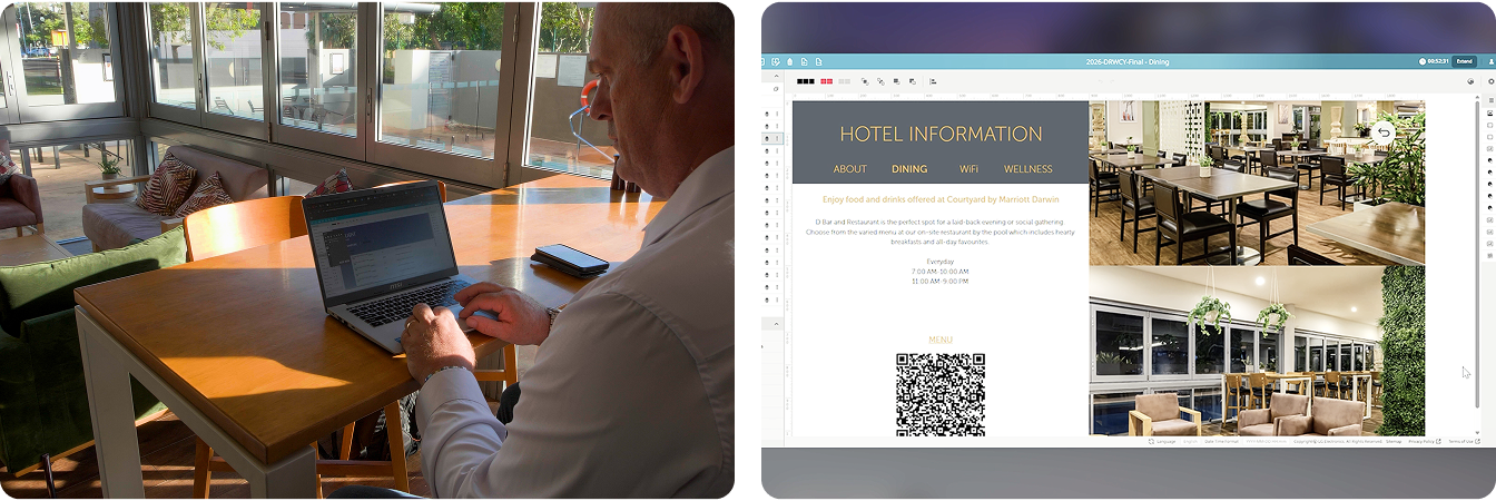 LG Pro:Centric Cloud Hotel Dashboard