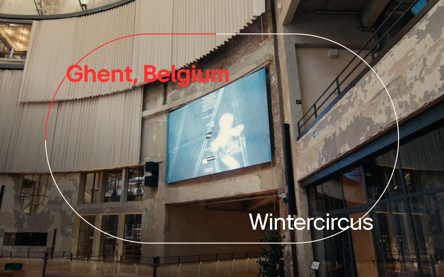 Wintercircus Ghent Reborn as a Belgian Innovation Hub with LG's 298-inch Indoor LED Wall