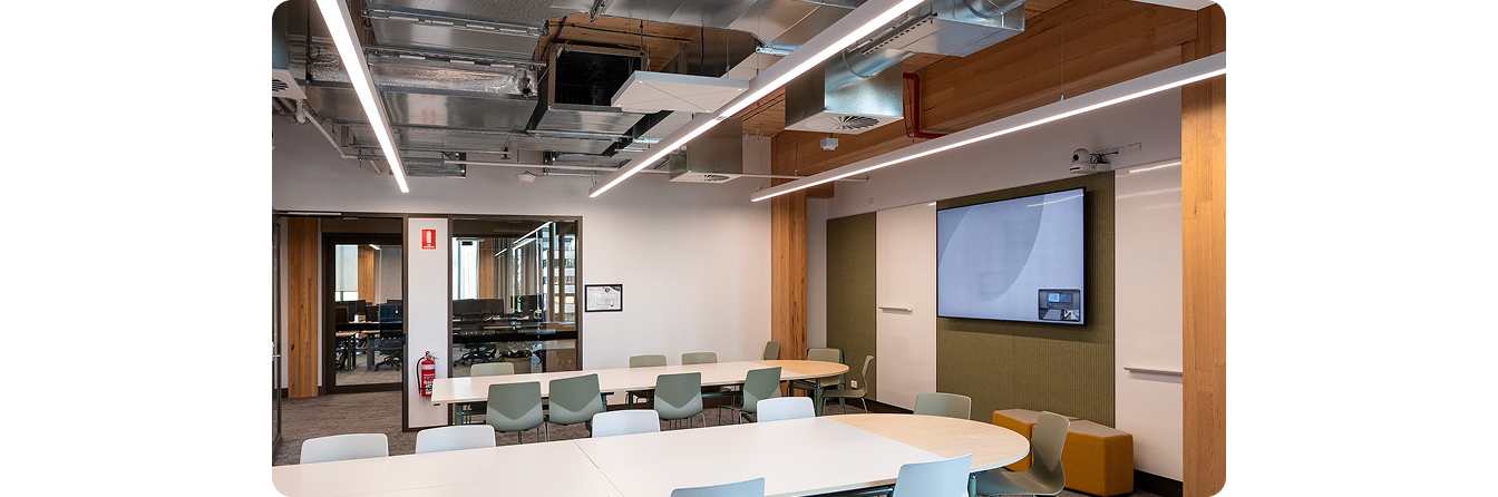 LG Commercial Display screens deployed across CIT Woden Campus, supporting remote monitoring and a self-managing AV ecosystem