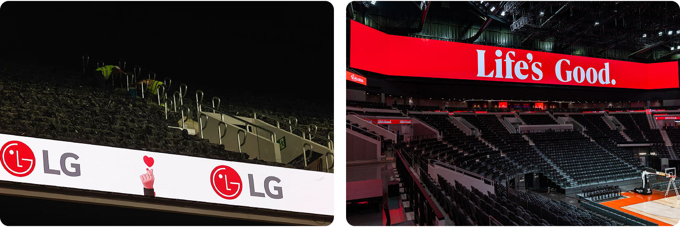 Ribbon Boards in Roig Arena