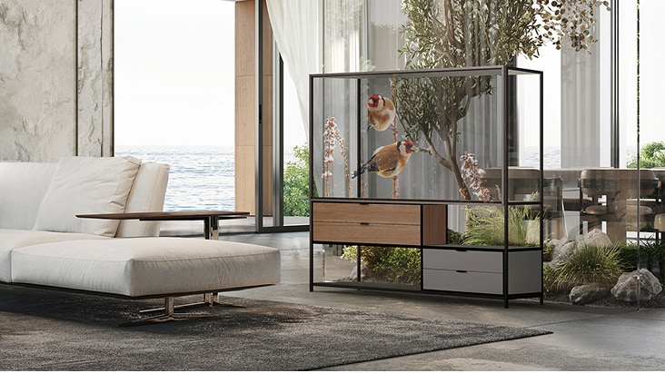 LG OLED Transparent Signage for premium interior display and immersive visuals