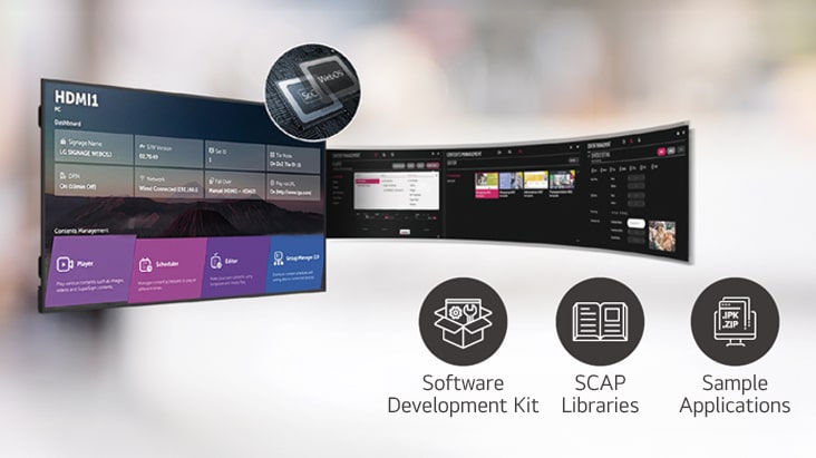 A number of tasks that can be done simultaneously are easily arranged through the webOS platform.