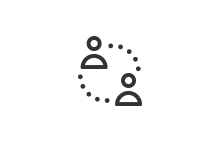Convenient collaboration icon.