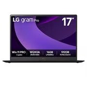 LG gram Pro 17";Copiliot+ PC, Windows 11 Pro, Lightweight 32GB RAM Intel® Core™ Ultra Processor Laptop, gram Hybrid AI, Copilot, LG gram Link, 16:10 IPS LCD display, 17Z90TP