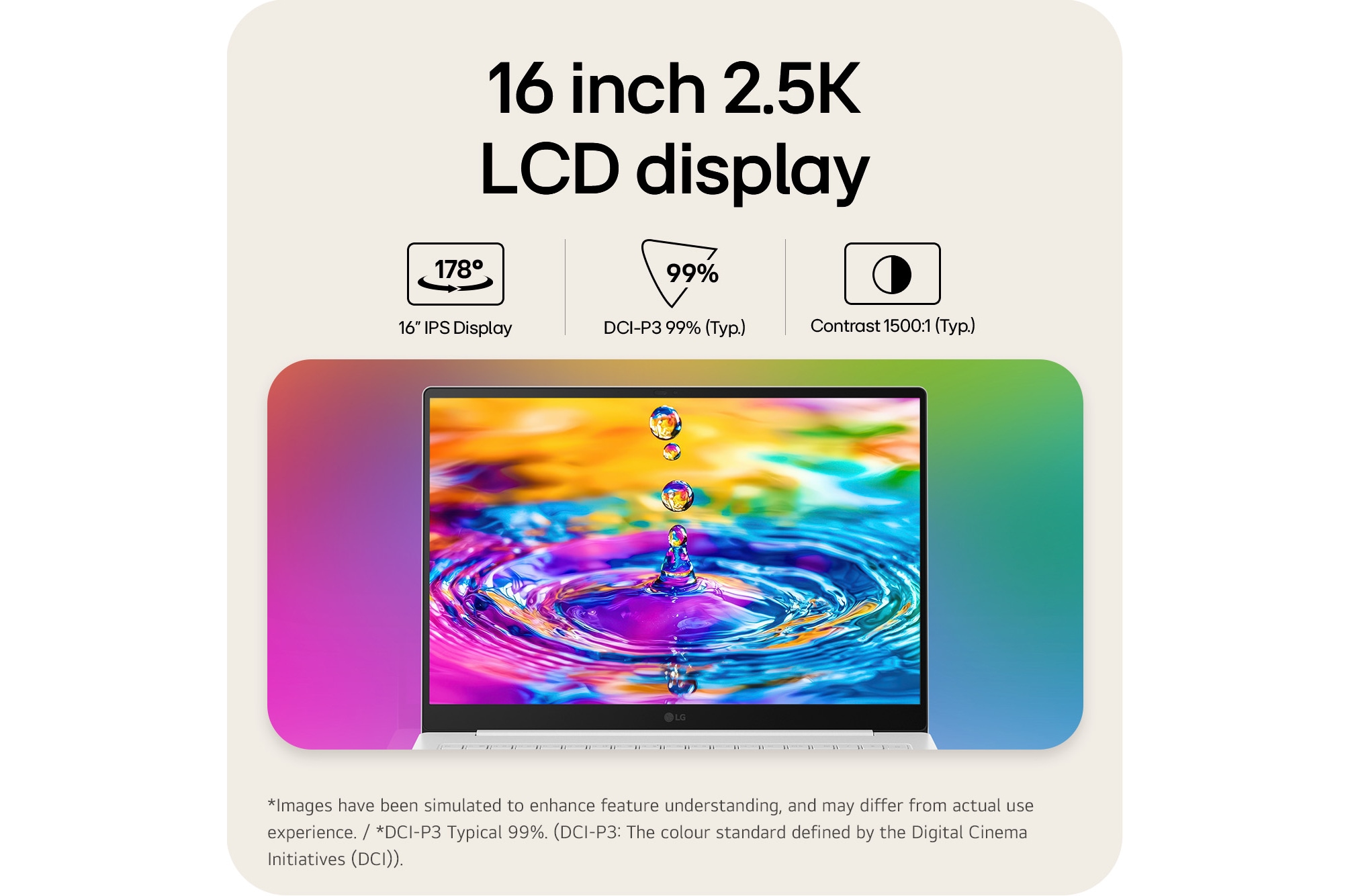 This image shows the LG gram laptop featuring NVIDIA GeForce RTX 5050 graphics for creative and gaming performance.