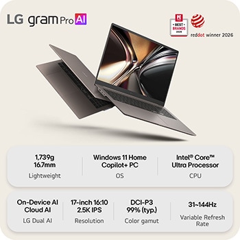 This image shows two lightweight laptops displayed on a bright background. One laptop is angled to highlight its slim, compact rear design, while the other is open, emphasizing a thin and lightweight build, with key specifications shown below.