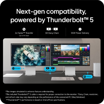 LG 32-inch UltraFine evo™, 6K Monitor with Thunderbolt™ 5, 32BU950A-S