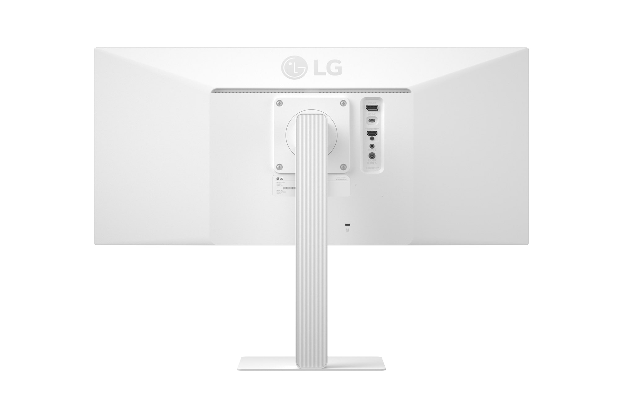 Front view of a monitor rotated into vertical portrait mode, showing pivot functionality with horizontal positions in the background.