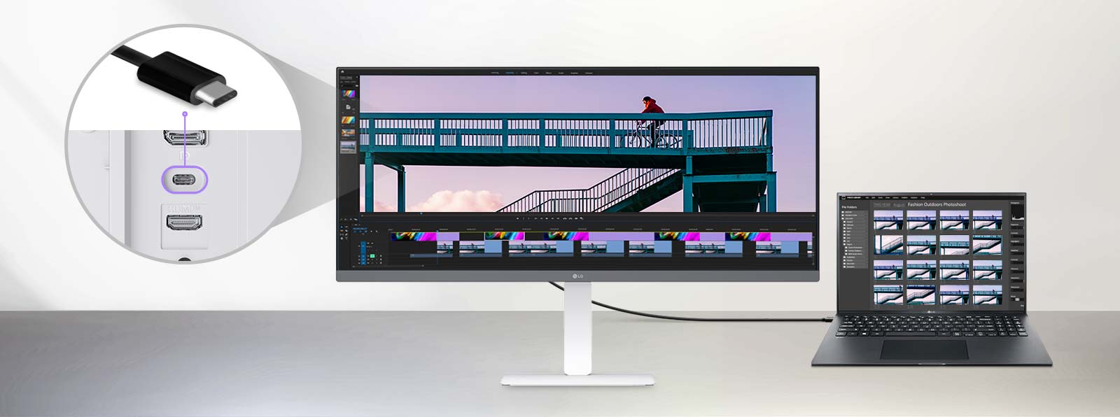 34-inch UltraWide WFHD IPS 100Hz Monitor with USB-C LG 34BF550B-W