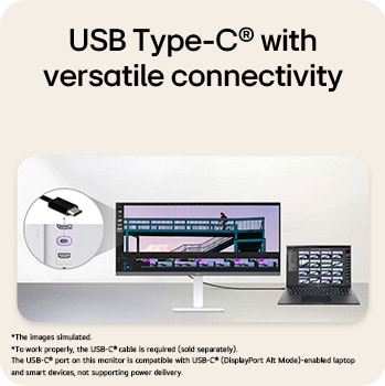 Ergonomic monitor design showcasing tilt, height adjustment, swivel, and pivot features for flexible viewing angles and comfortable workspace setup.