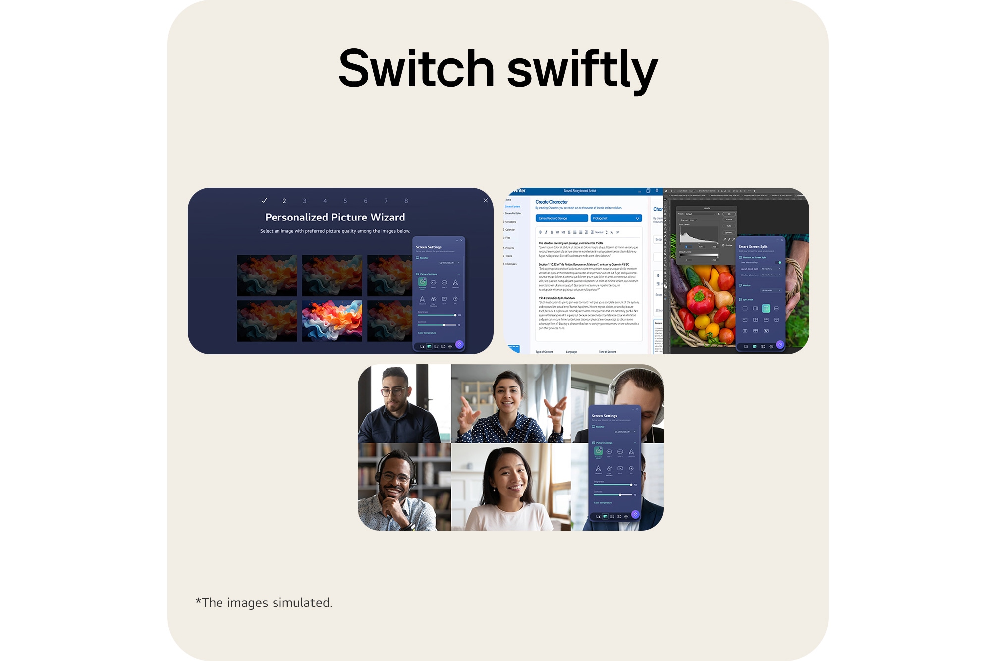 Effortlessly switch between multiple apps using split screen feature