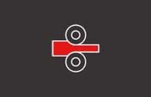 Laser technology icon with focused beam illustration for precision processing.