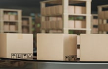 Consumer packaged goods assembly with cardboard boxes