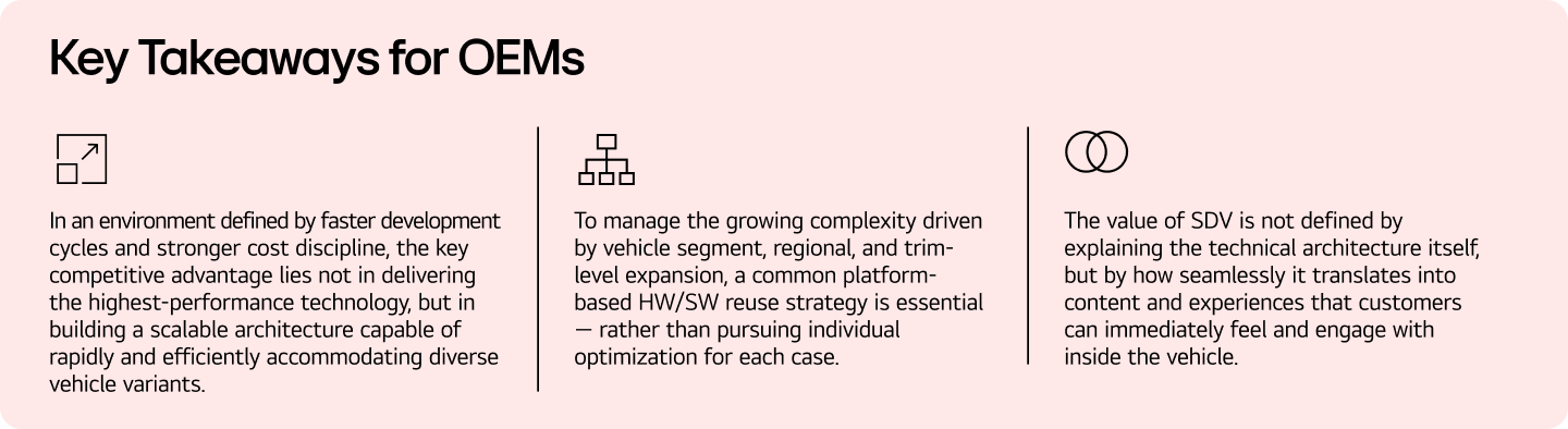 Key takeaways for OEMs