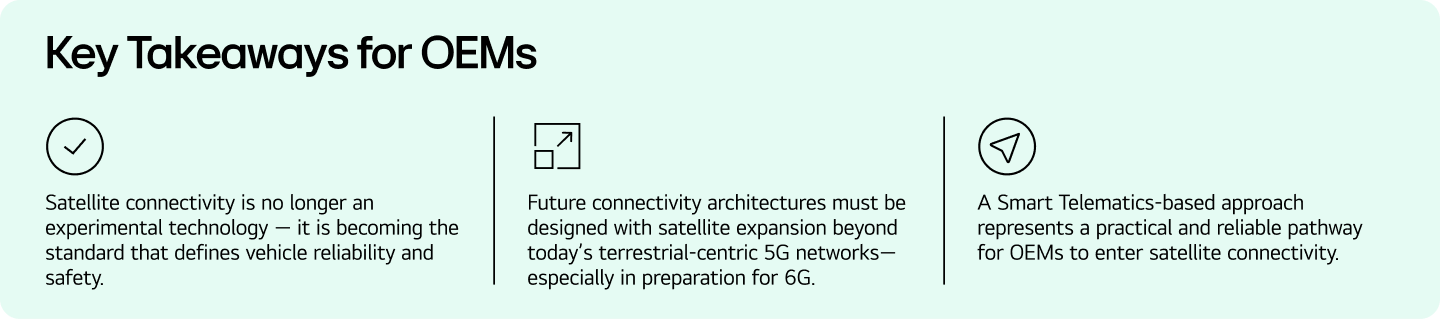 Key takeaways for OEMs