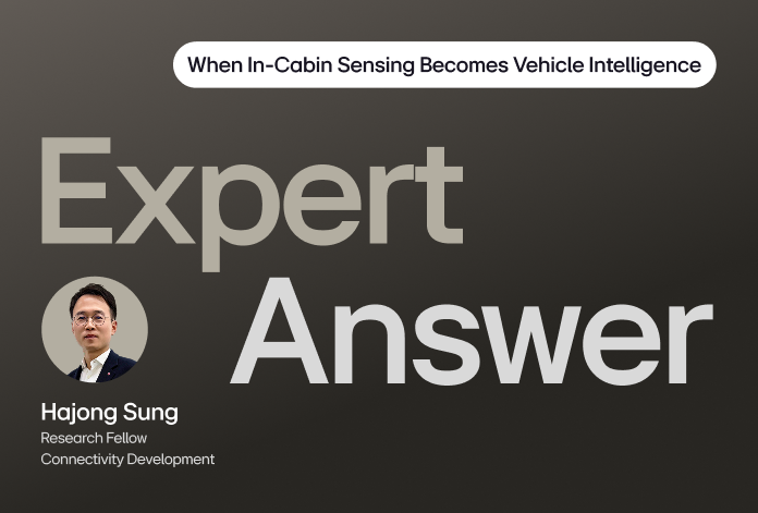 Expert Answer keyart presents LG VS insights on In-Cabin Sensing beyond compliance for vehicle intelligence.