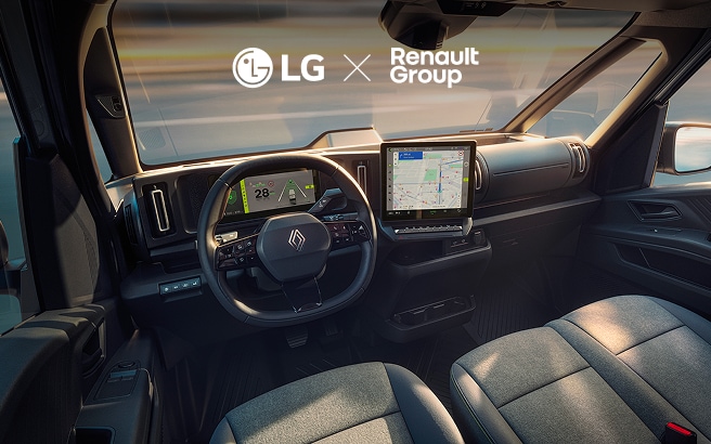 LG to Supply Integrated Cockpit Solution for Renault Group’s First Commercial SDV