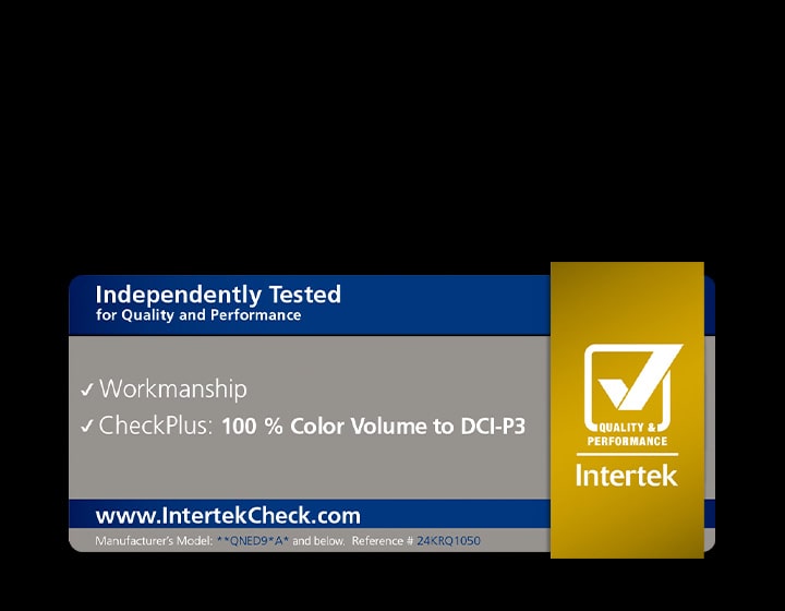 Sertifikasi Intertrek untuk 100% Volume Warna hingga DCI-P3.