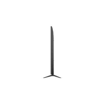 Tampak samping menghadap ke kiri LG NanoCell NANO80 TV.