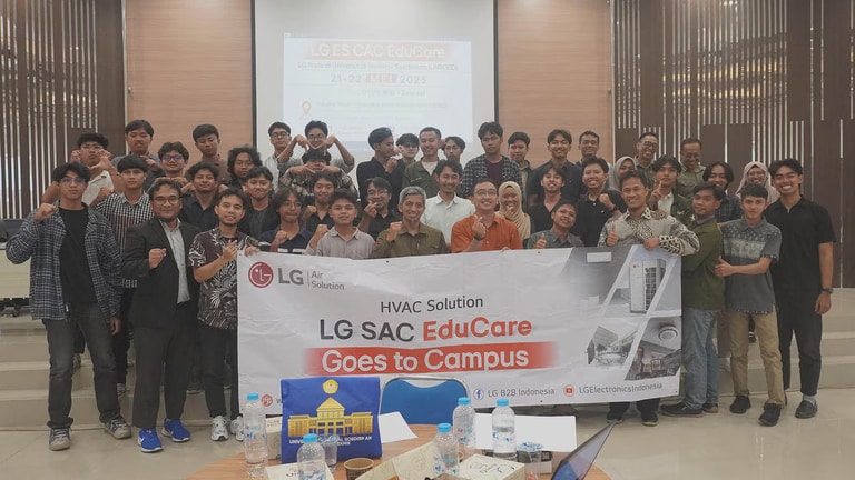 LG ES CAC Edu Care di FT Unsoed: Transfer Teknologi HVAC untuk Generasi Muda