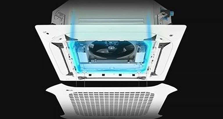 Perawatan antibakteri dipasang di dalam dual vane cassette.